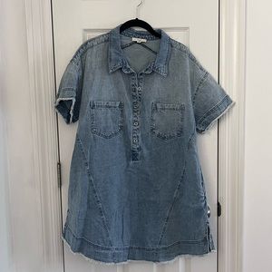 Flowy Denim Dress - Medium